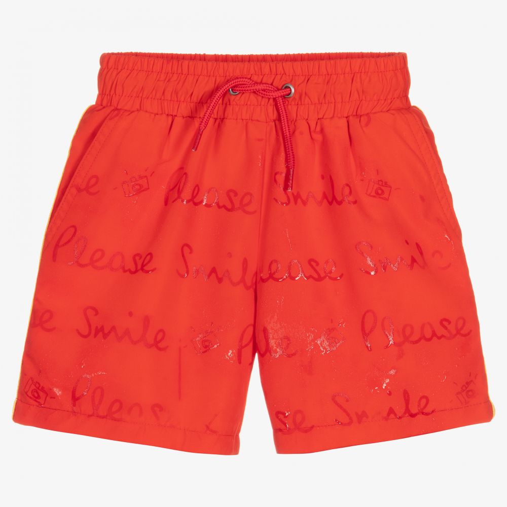 Paul Smith Junior-Boys Red Reactive Swim Shorts | Childrensalon Outlet
