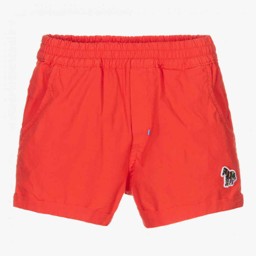 Paul Smith Junior - Rote Zebra-Shorts für Jungen | Childrensalon