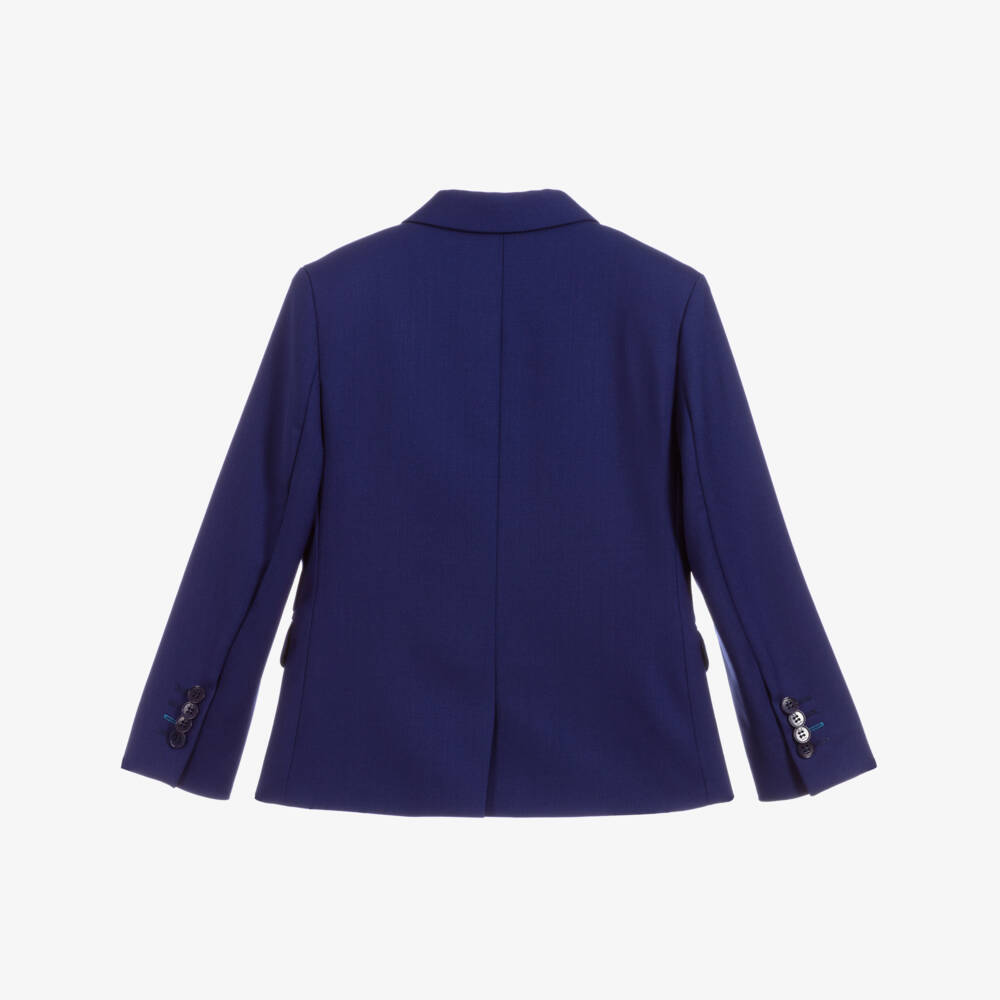 Paul Smith Junior-Boys Royal Blue Wool Jacket | Childrensalon Outlet