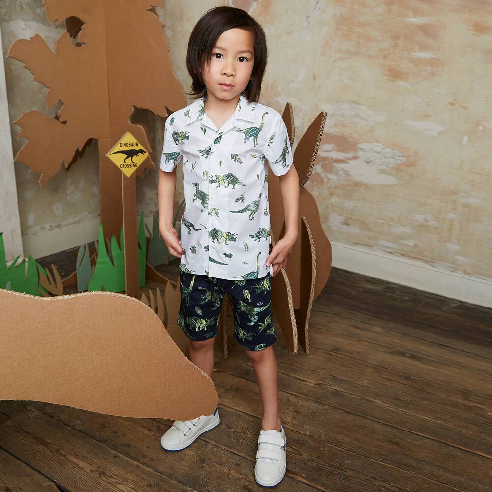 Paul Smith Junior-Boys White Cotton Shirt | Childrensalon Outlet