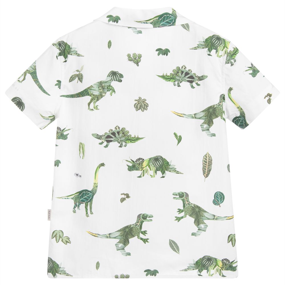 Paul Smith Junior-Boys White Cotton Shirt | Childrensalon Outlet