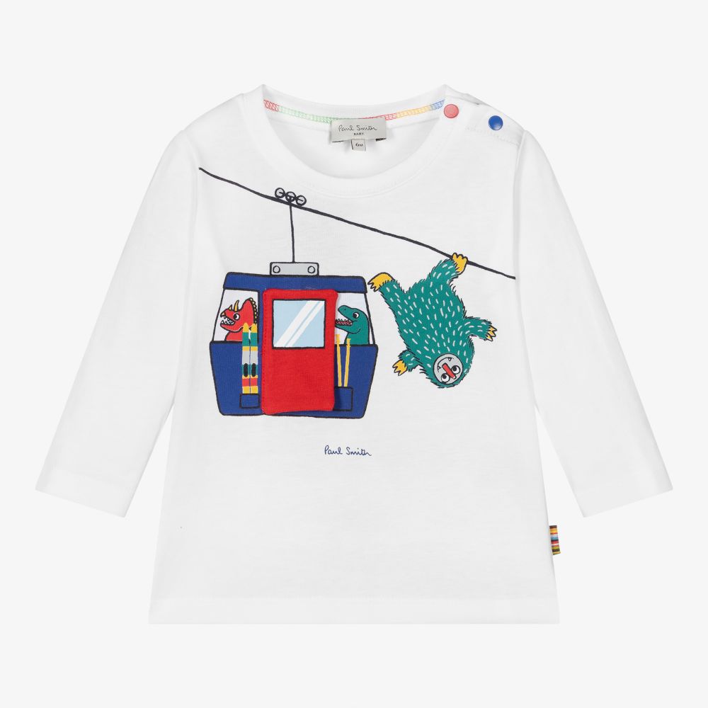 Paul Smith Junior - Weißes Yeti-Baumwolloberteil (J) | Childrensalon