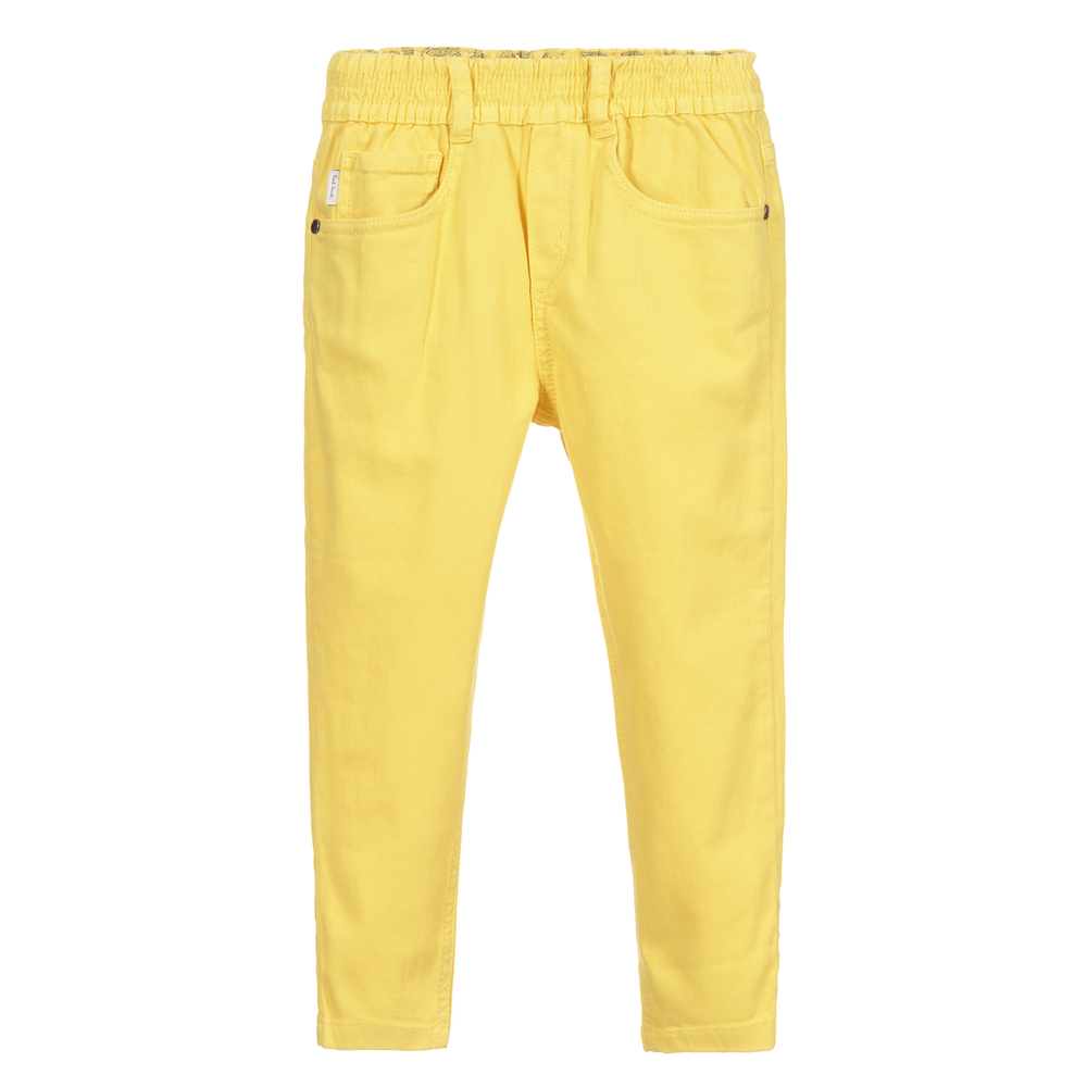 Yellow 2025 cotton pants