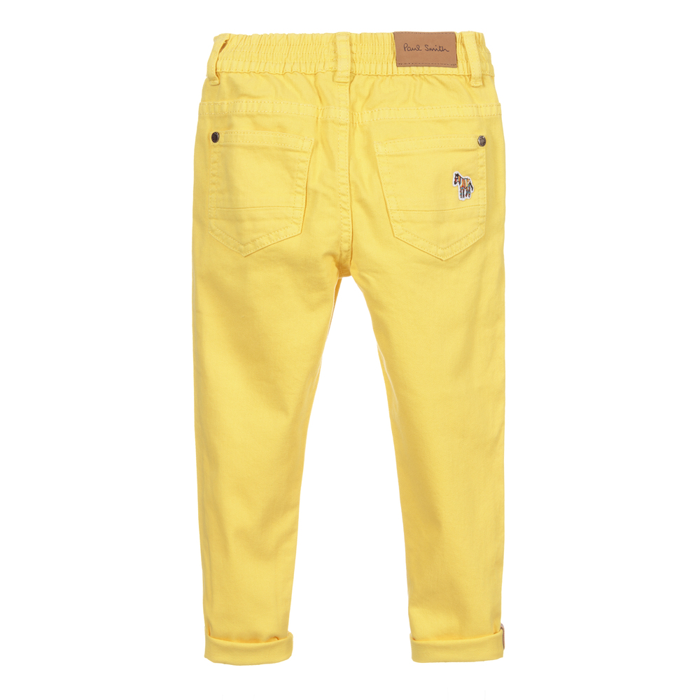 Paul Smith Junior-Boys Yellow Cotton Trousers | Childrensalon Outlet