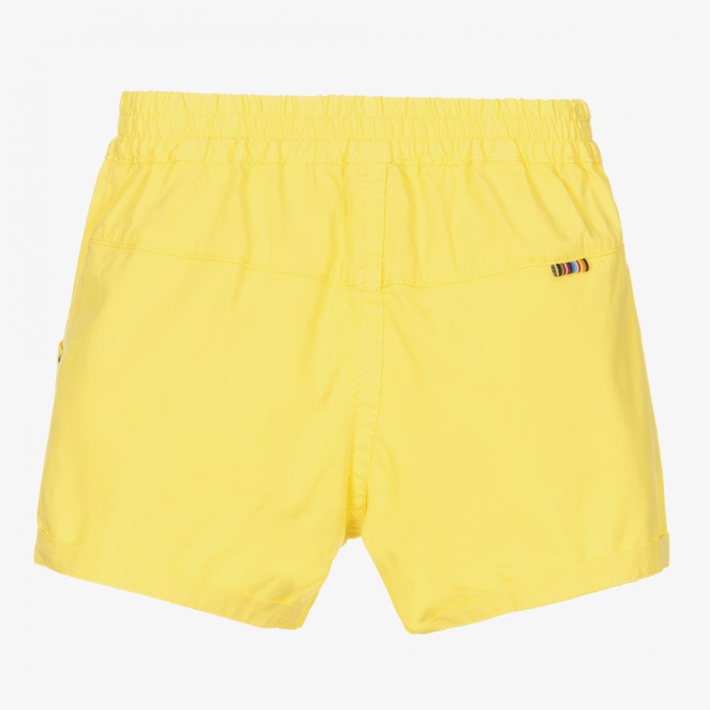 بول سميث جونيور-شورت أطفال ولادي قطن لون أصفر للأولاد | Childrensalon Outlet