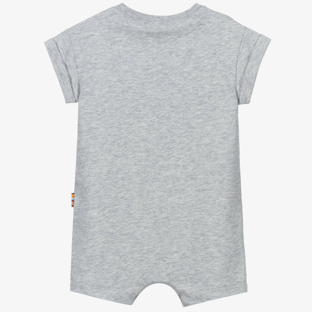 Paul Smith Junior-Grey Cotton Shortie | Childrensalon Outlet