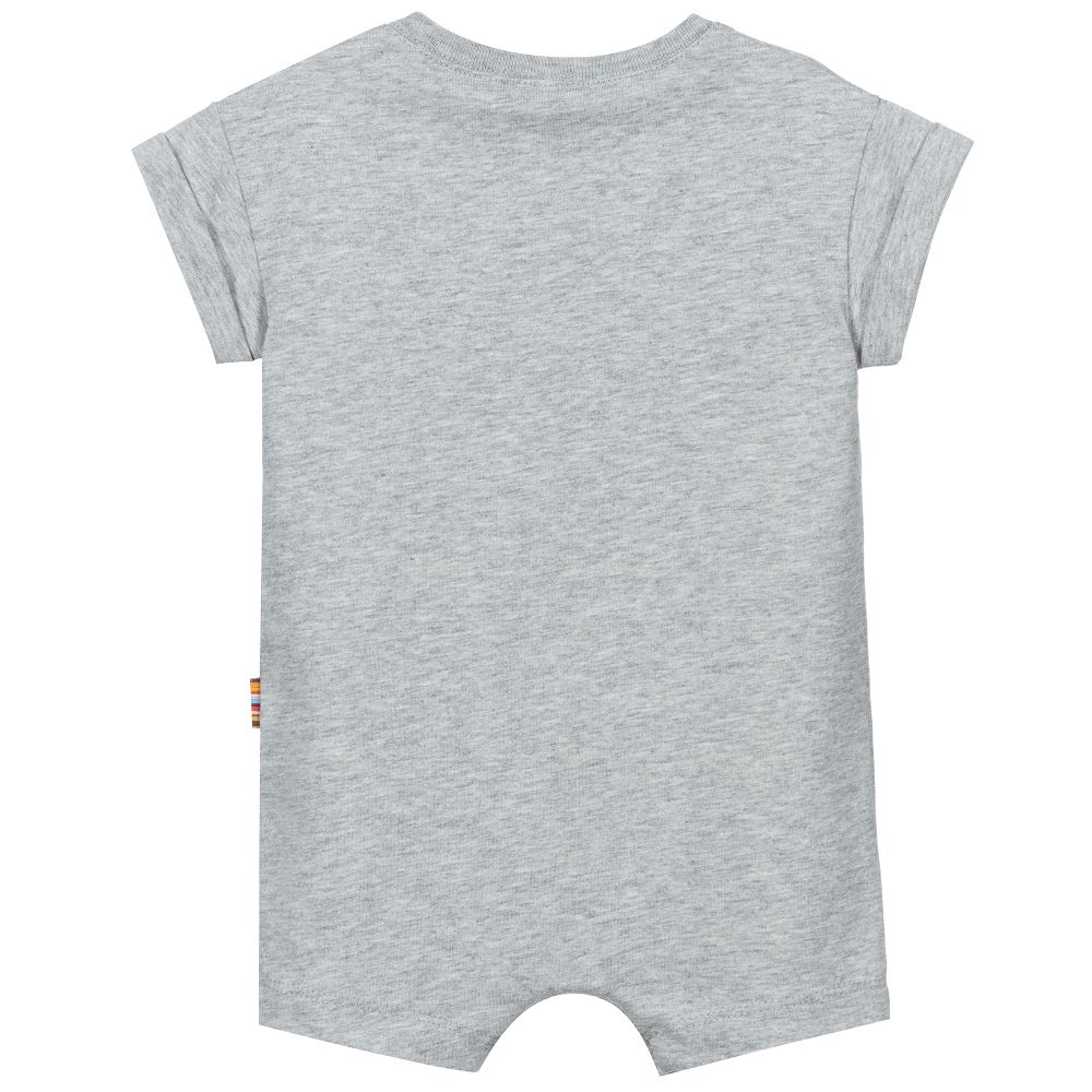 Paul Smith Junior-Grey Cotton Shortie | Childrensalon Outlet