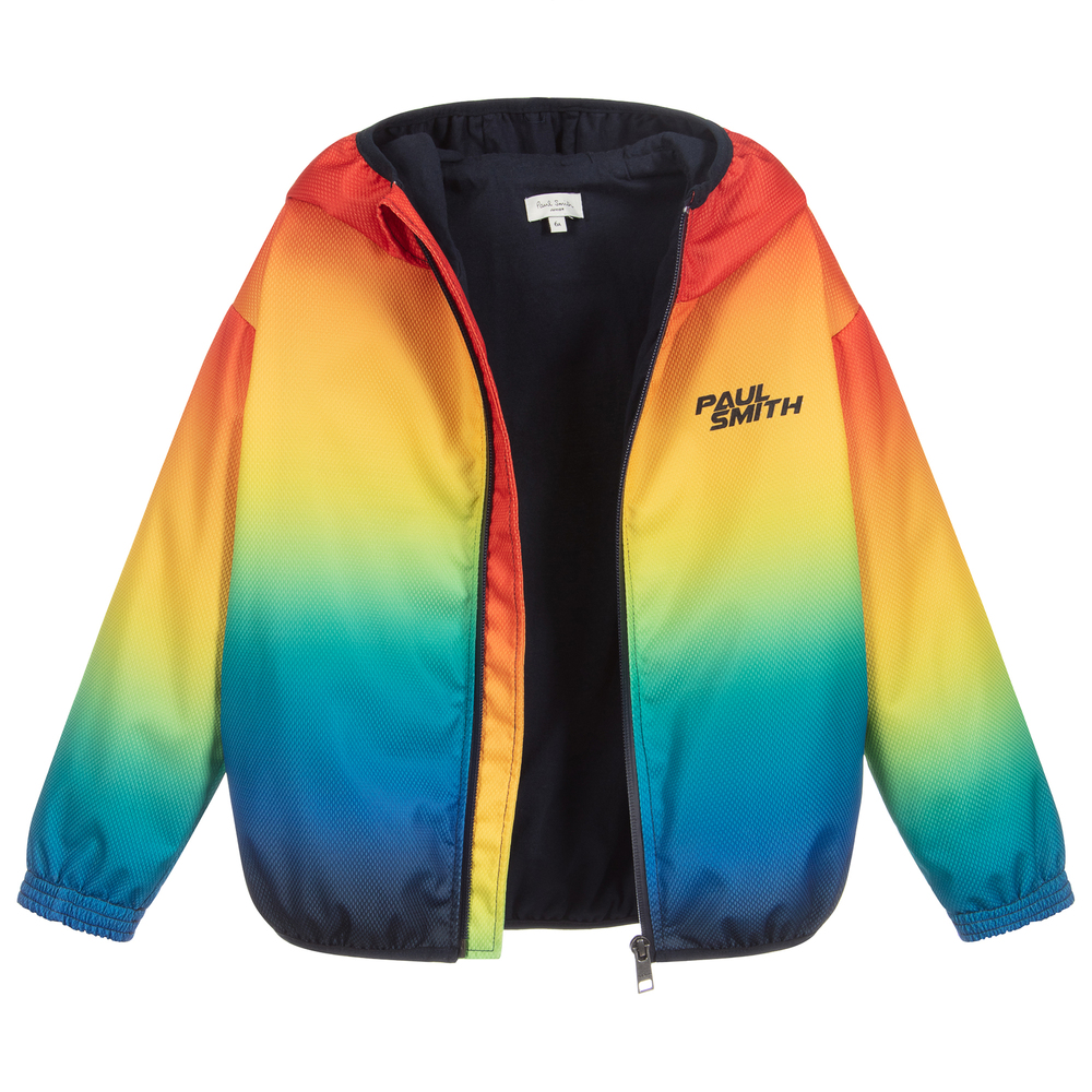 Paul Smith Junior Neon Zebra-Multicolour Logo Jacket | Childrensalon Outlet