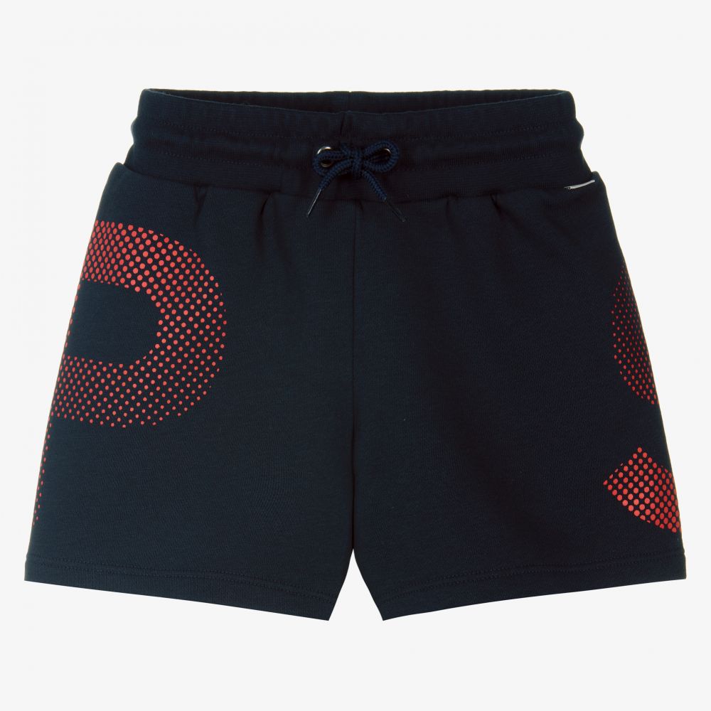 Paul Smith Junior - Navy Blue Cotton Jersey Shorts | Childrensalon