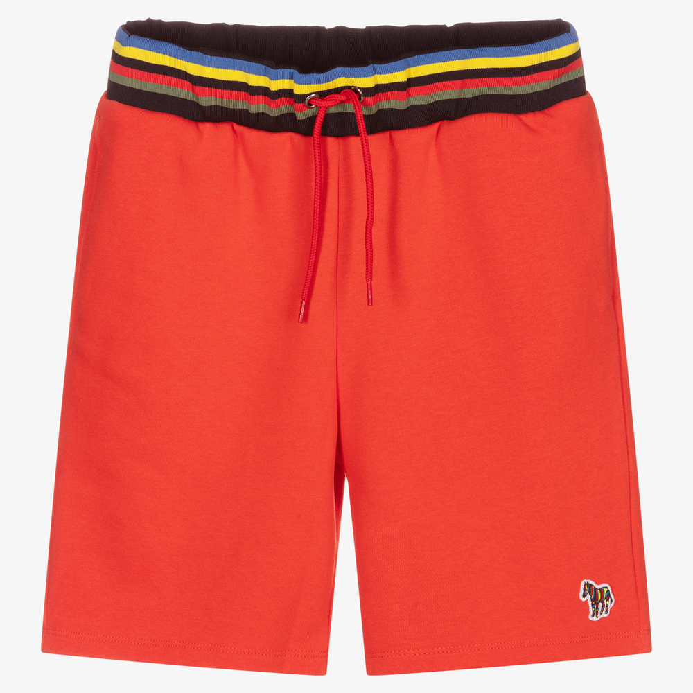 Paul Smith Junior - Rote Teen Jersey-Shorts (J) | Childrensalon