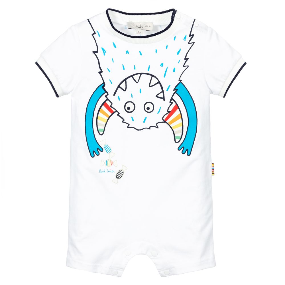 Paul Smith Junior - White Monster Shortie | Childrensalon