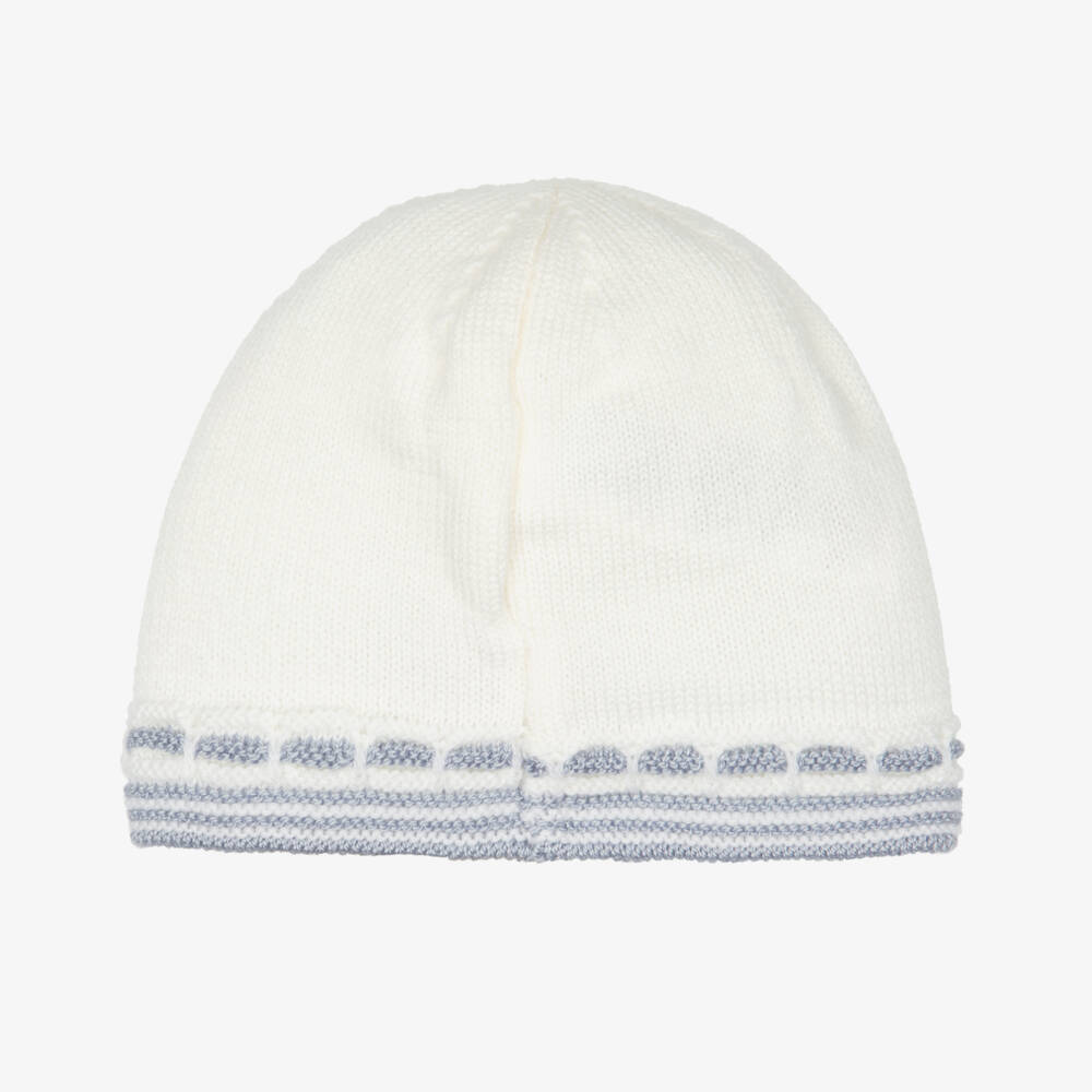 PAZ Rodríguez-Baby Boys Blue Knit Wool Hat | Childrensalon Outlet