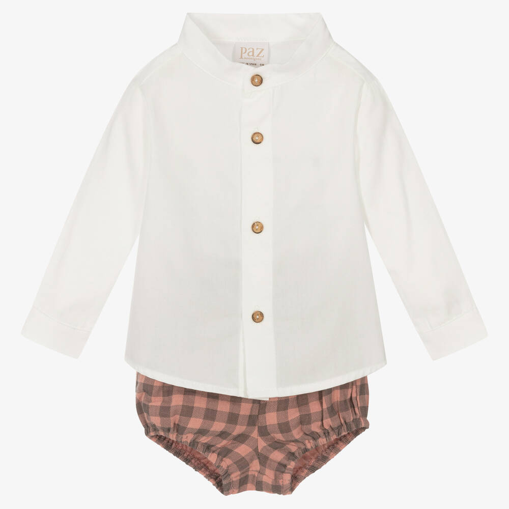 Paz Rodríguez - Рубашка и шорты в клетку для малышей | Childrensalon