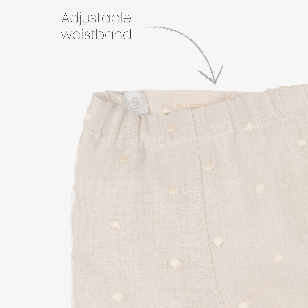 PAZ Rodríguez-بِدلة رسمية قطن لون عاجي وبيج للمواليد | Childrensalon Outlet