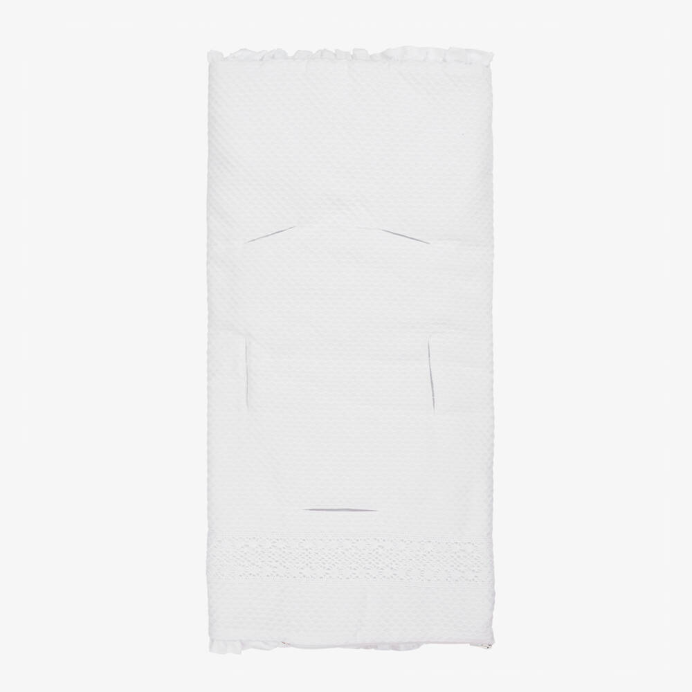 PAZ Rodríguez-Baby Boys White Cotton Cocoon | Childrensalon Outlet