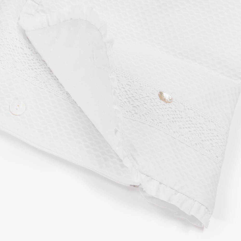 PAZ Rodríguez-Baby Boys White Cotton Cocoon | Childrensalon Outlet