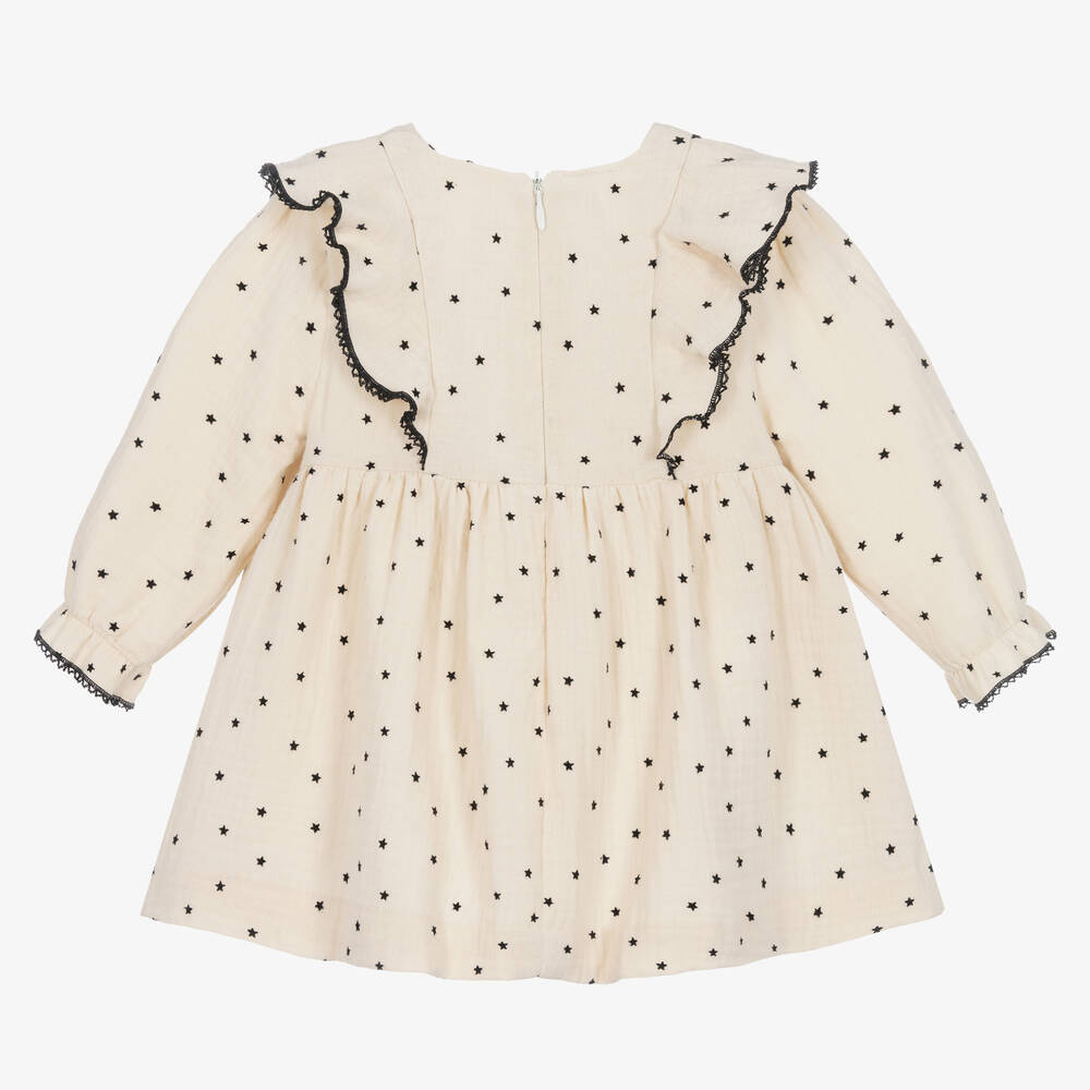 PAZ Rodríguez-فستان قطن لون عاجي للمولودات | Childrensalon Outlet