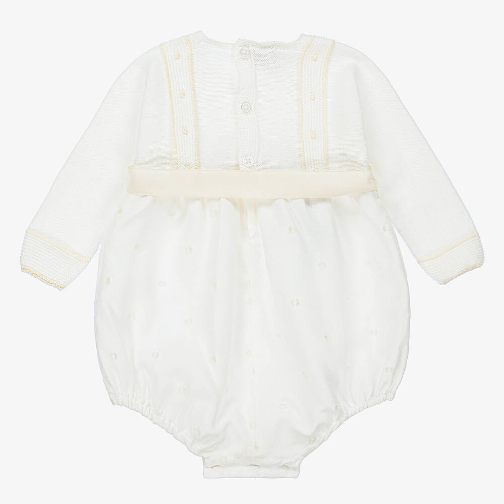 PAZ Rodríguez-Кремовый песочник из органического хлопка | Childrensalon Outlet