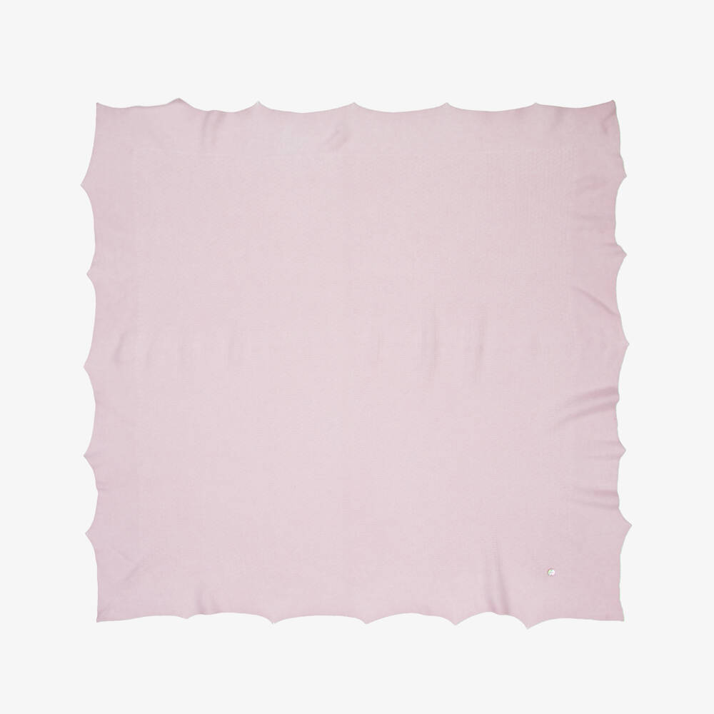 PAZ Rodríguez-Baby Girls Lilac Pink Cashmere & Wool Knitted Shawl (94cm) | Childrensalon Outlet
