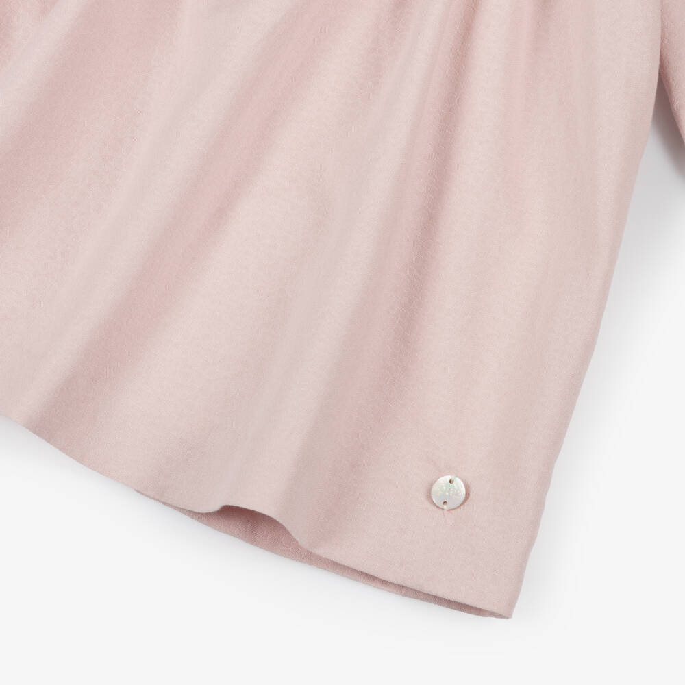 PAZ Rodríguez-Baby Girls Pale Pink & Beige Cotton Dress Set | Childrensalon Outlet