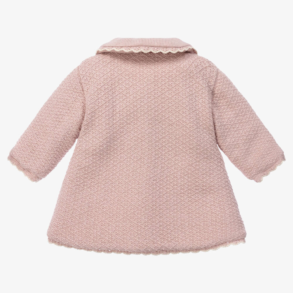 PAZ Rodríguez-Розовое трикотажное пальто | Childrensalon Outlet