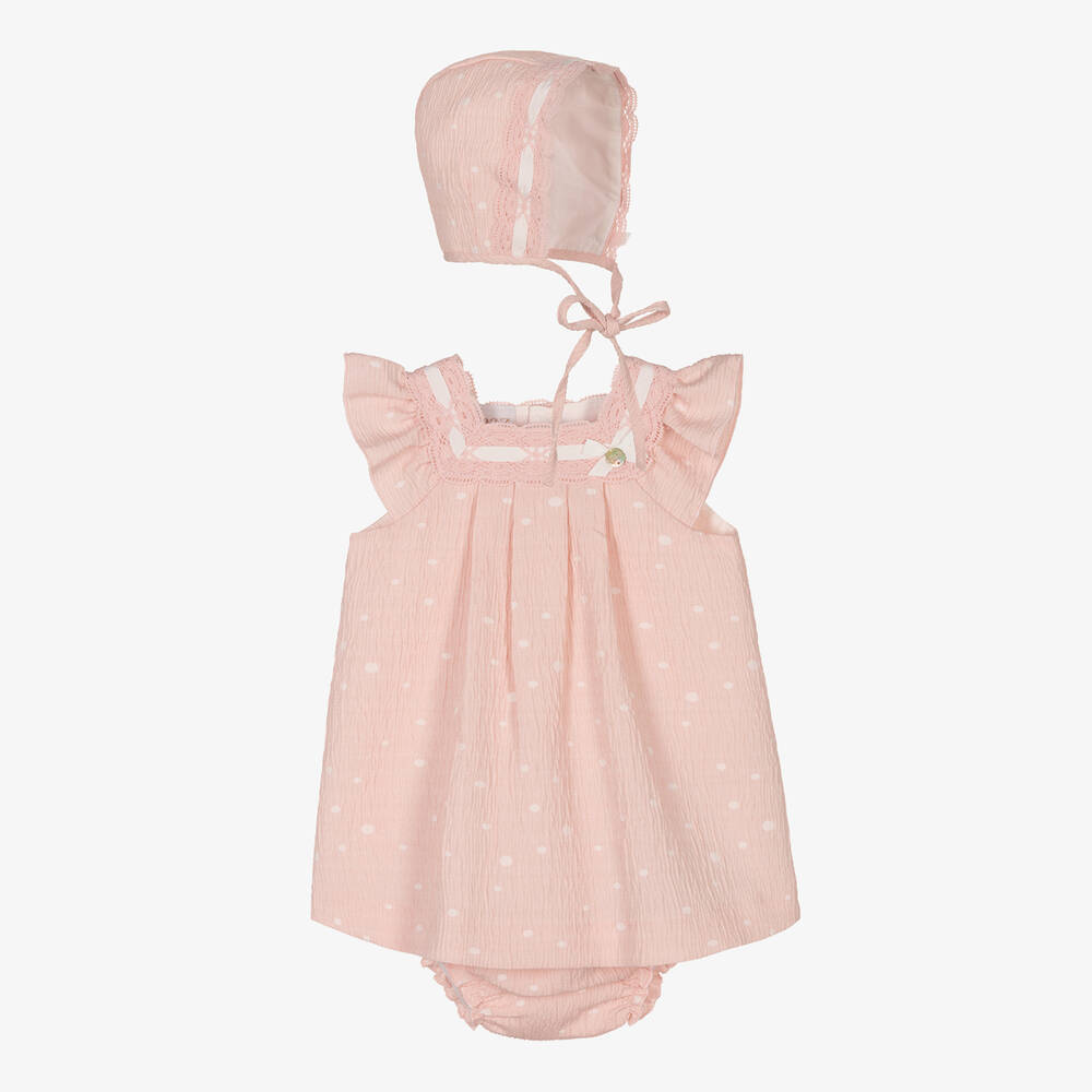 Paz Rodríguez - Baby Girls Pink Dress Set | Childrensalon