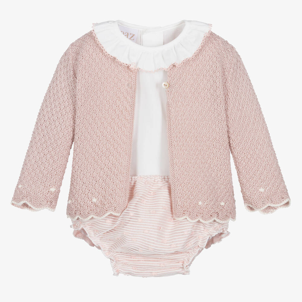 Paz Rodríguez - Розовый комплект с шортами для малышек | Childrensalon