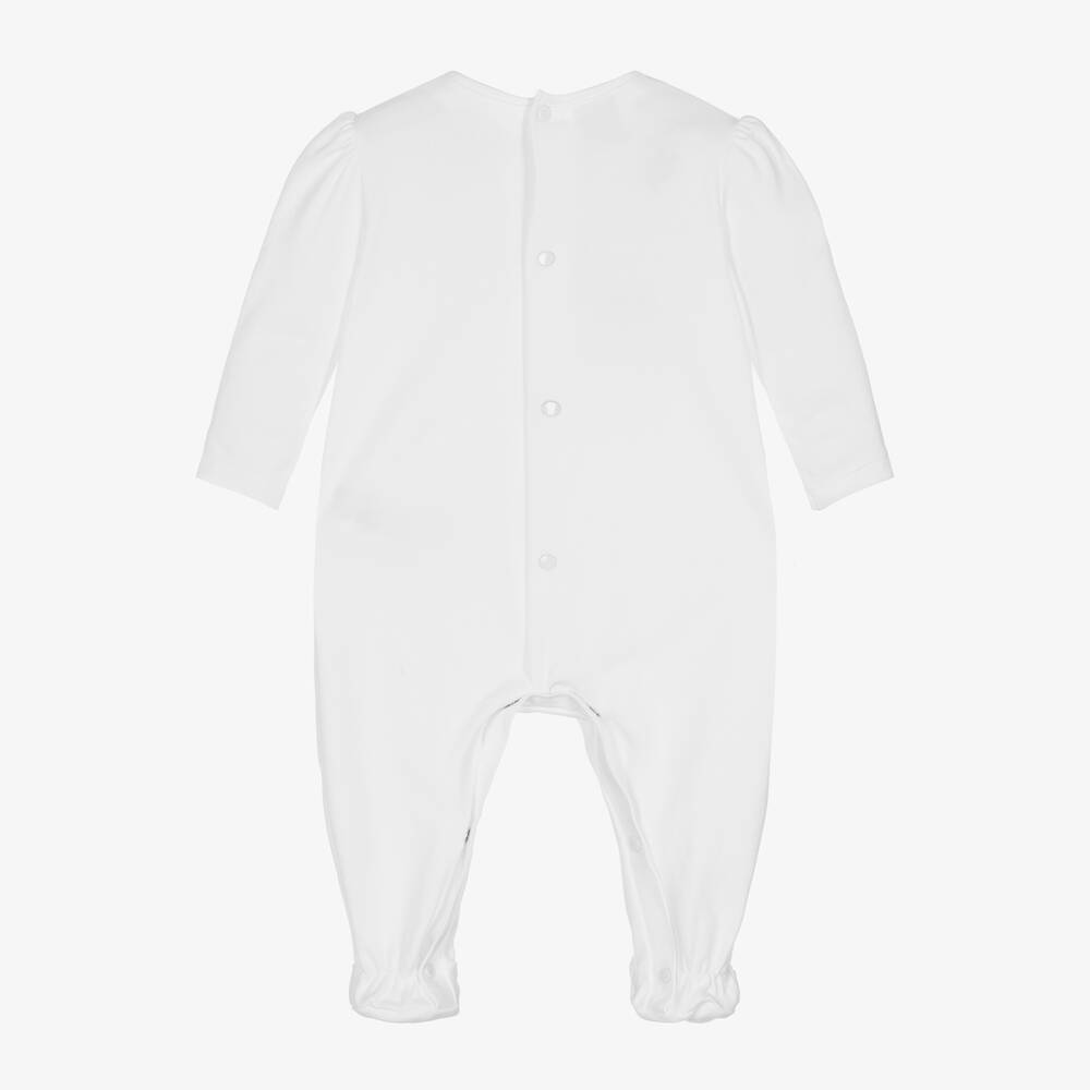 PAZ Rodríguez-أفرول بيبي غرو قطن جيرسي لون أبيض للمولودات | Childrensalon Outlet