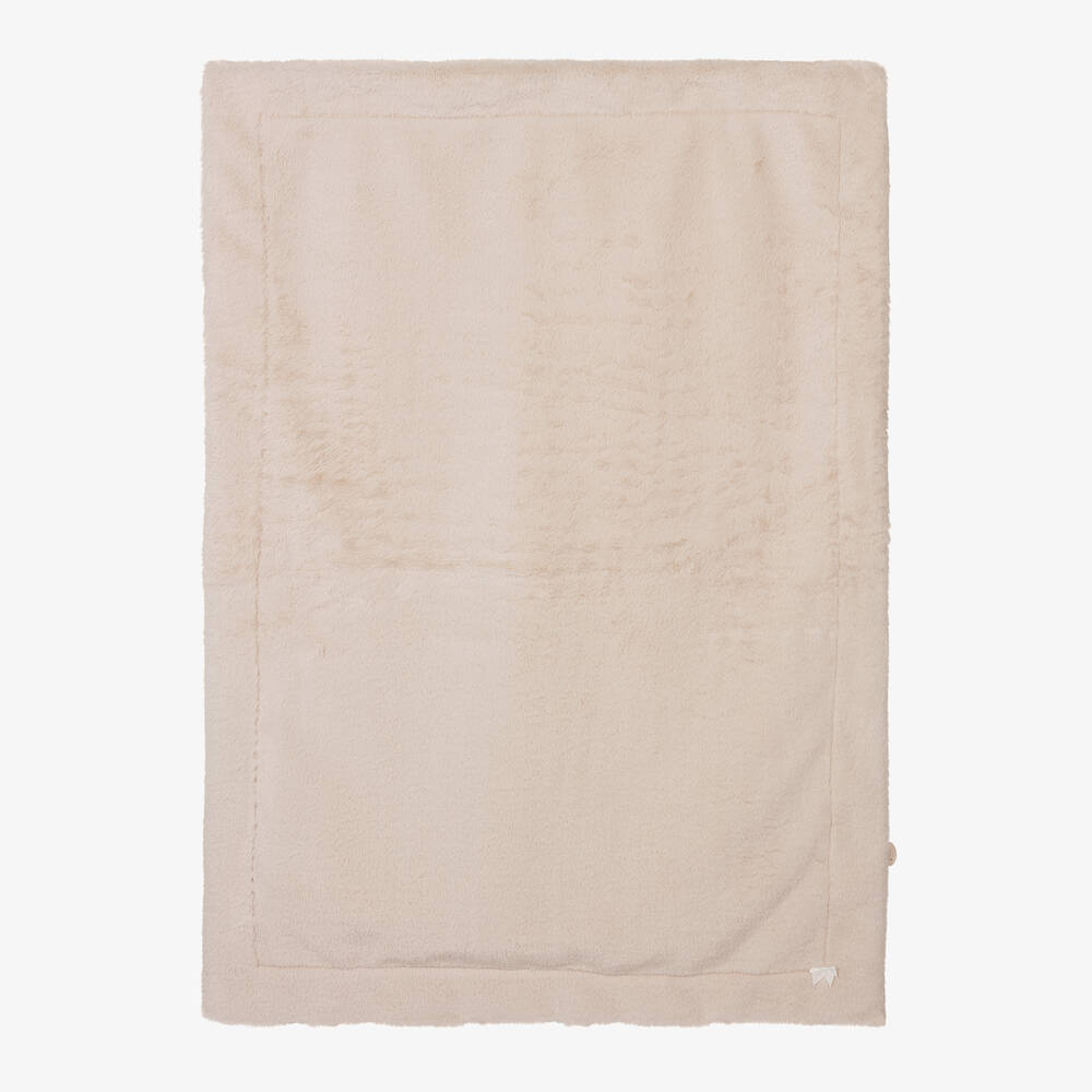 Paz Rodríguez - Beige Kunstpelz-Babydecke (98 cm) | Childrensalon