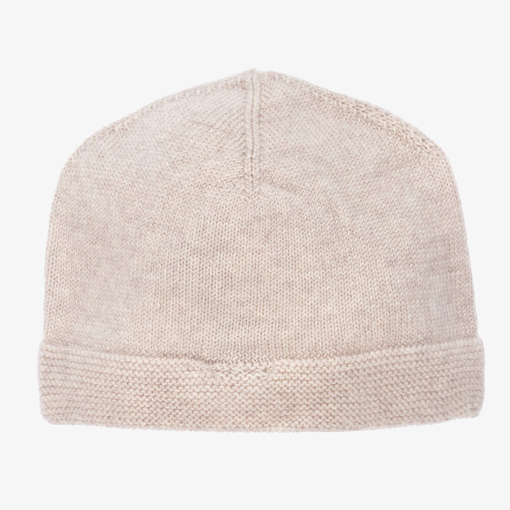PAZ Rodríguez-قبعة صوف محبوك لون بيج للأطفال | Childrensalon Outlet
