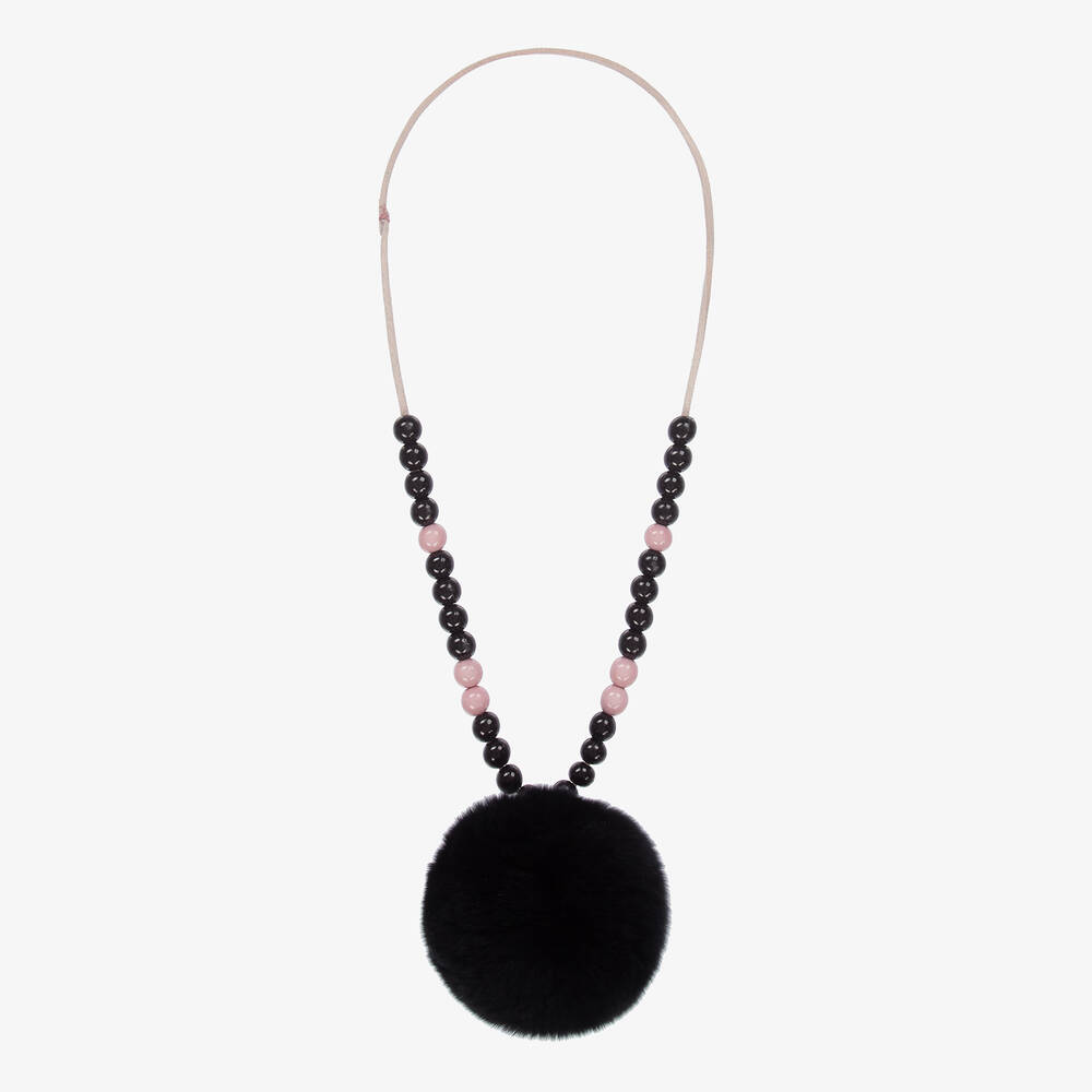 Paz Rodríguez - Halskette mit schwarzer Bommel | Childrensalon