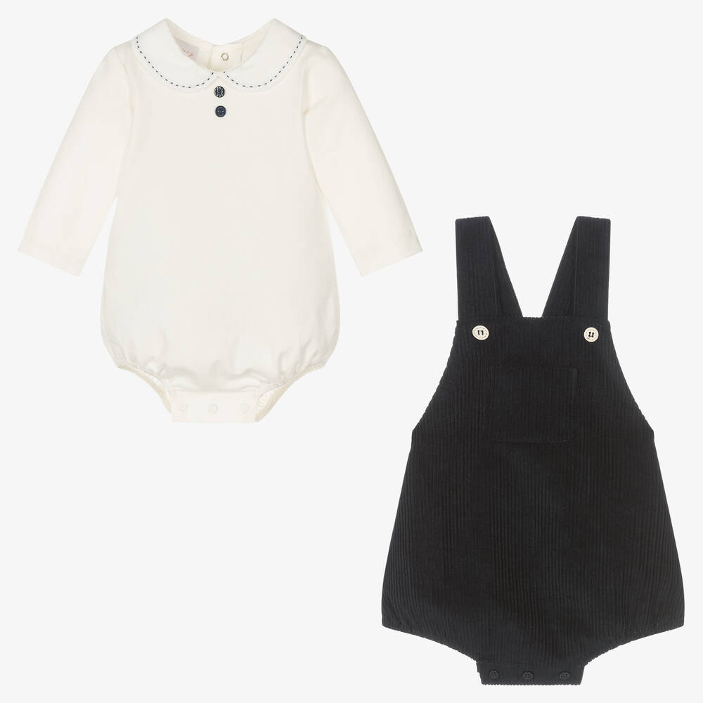 PAZ Rodríguez-Боди и синий полукомбинезон для малышей | Childrensalon Outlet