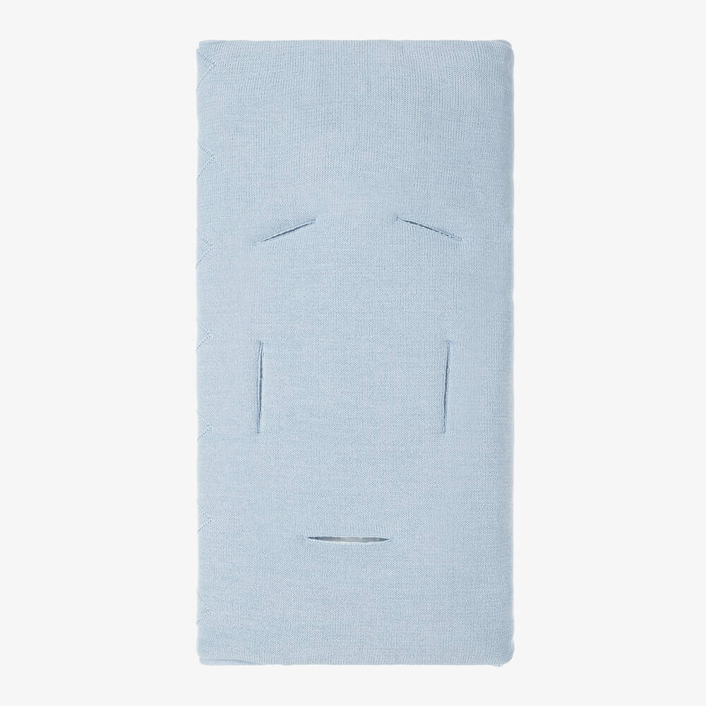PAZ Rodríguez-Blue Knitted Baby Nest (69cm) | Childrensalon Outlet