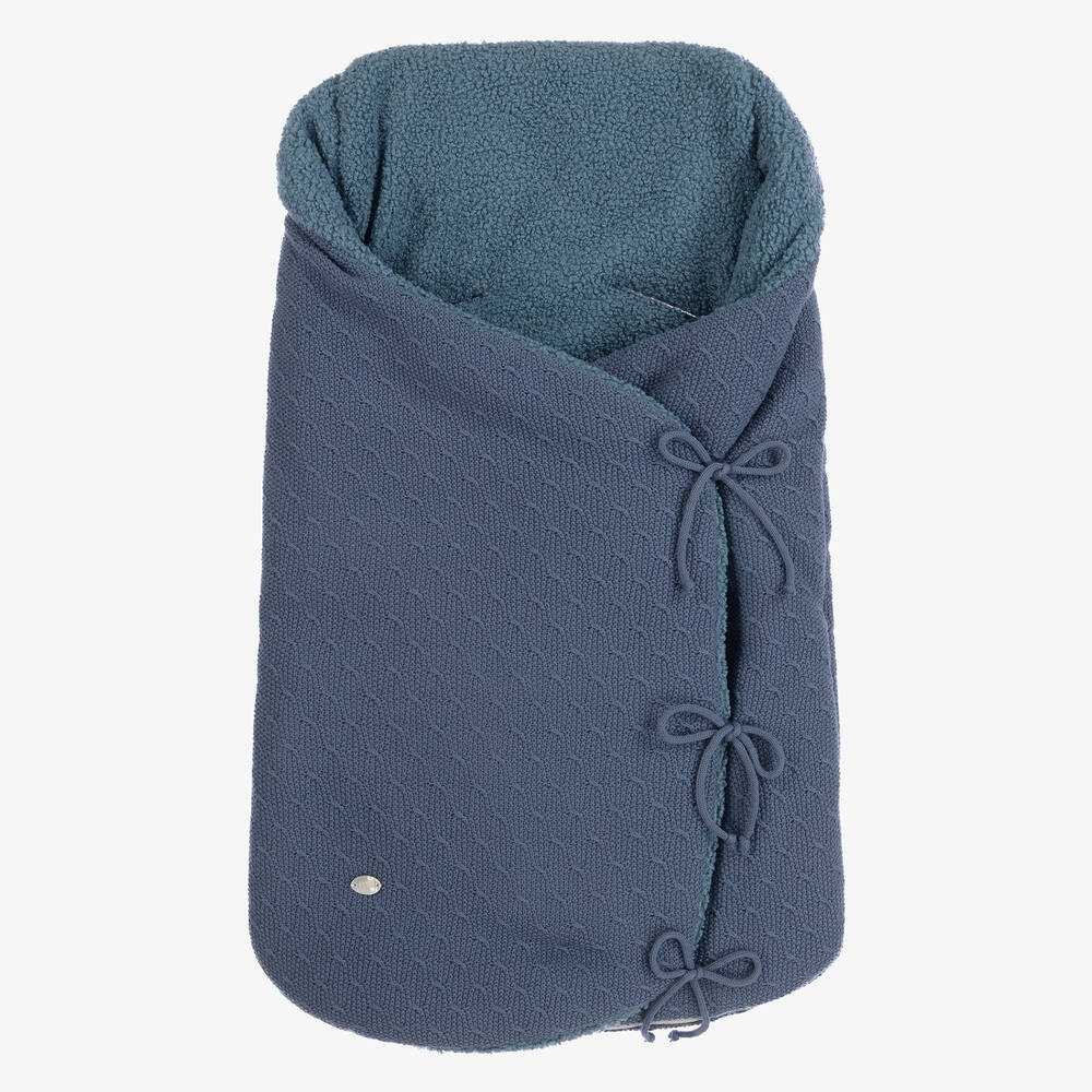 PAZ Rodríguez-Blue Knitted Nest (72cm) | Childrensalon Outlet