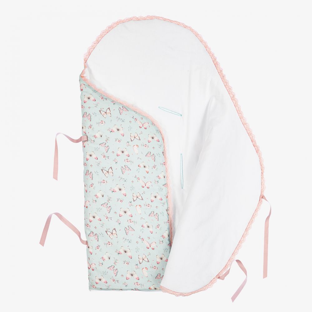 PAZ Rodríguez-Blue & Pink Baby Nest (74cm) | Childrensalon Outlet