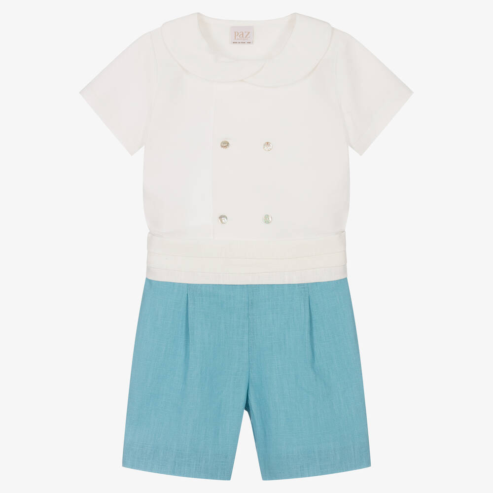 PAZ Rodríguez-Boys 3-Piece Shirt & Shorts Set  | Childrensalon Outlet