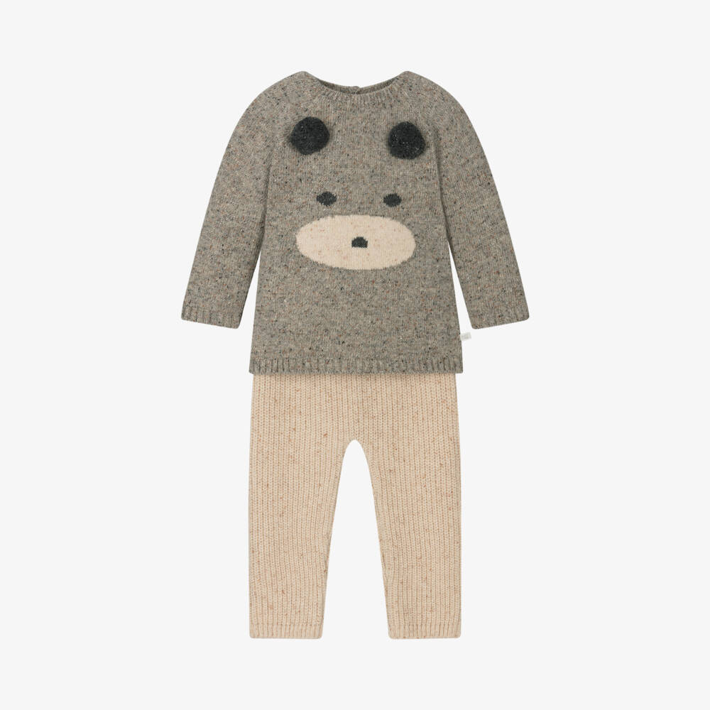 PAZ Rodríguez-طقم بنطلون محبوك لون بيج | Childrensalon Outlet