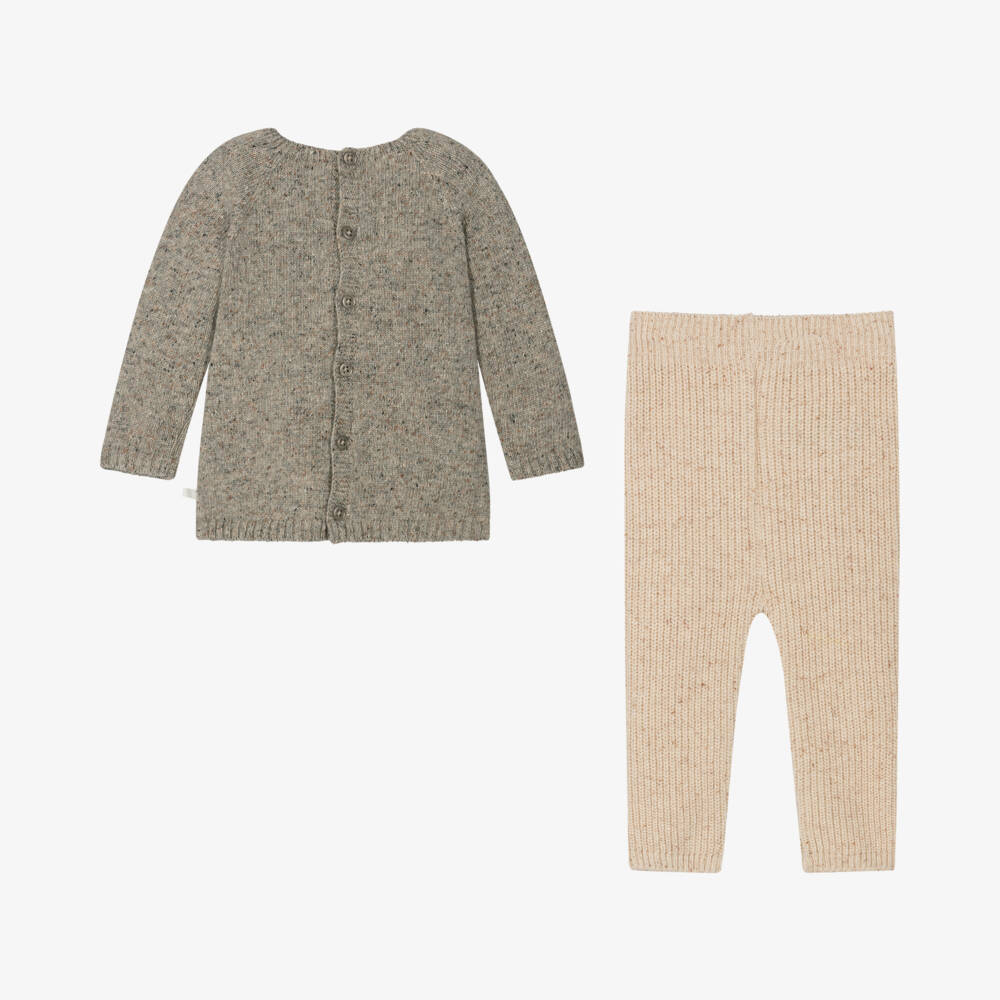 PAZ Rodríguez-طقم بنطلون محبوك لون بيج | Childrensalon Outlet