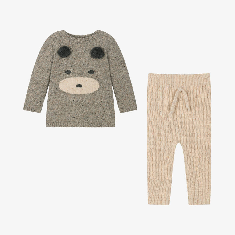 PAZ Rodríguez-طقم بنطلون محبوك لون بيج | Childrensalon Outlet