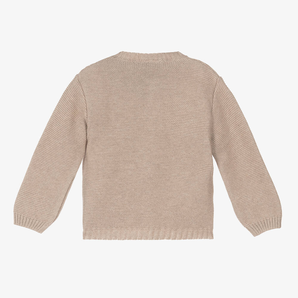 Paz Rodriguez Boys Beige Cashmere Cardigan Childrensalon Outlet