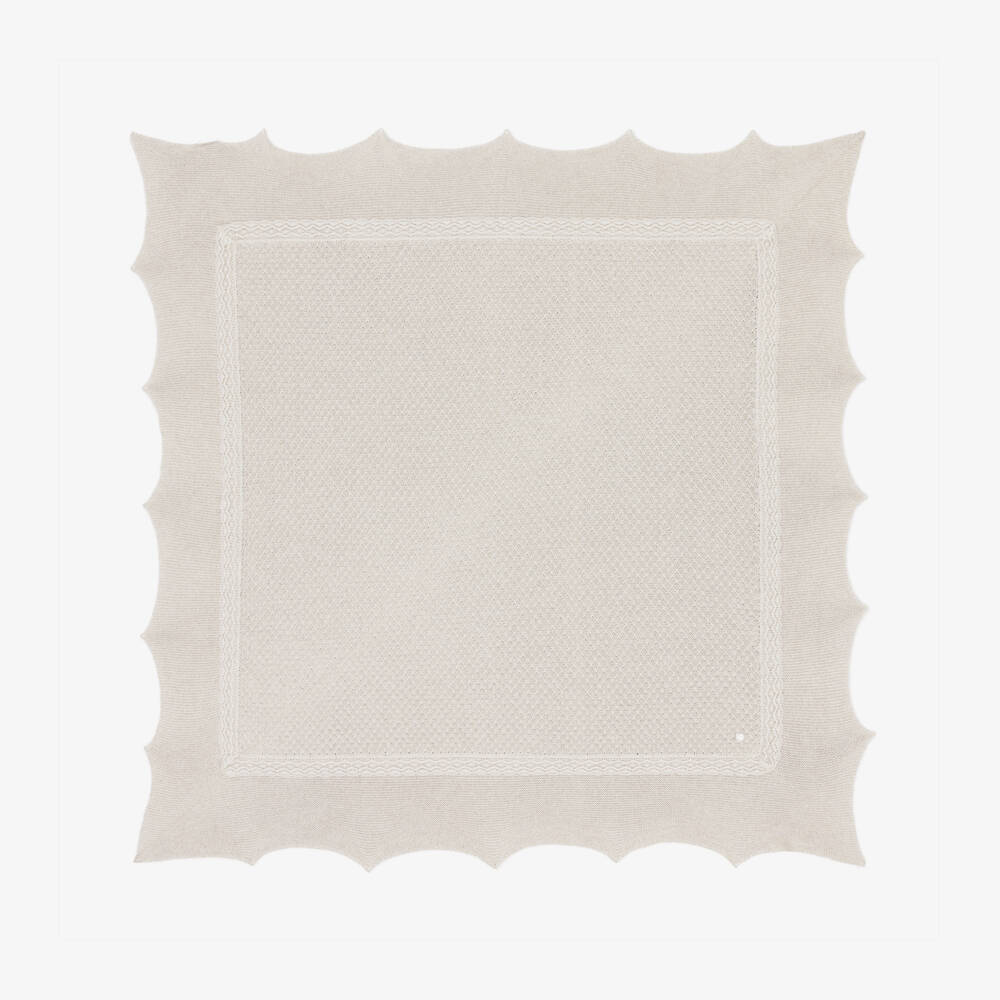 PAZ Rodríguez-Boys Beige Cotton Knit Wrap | Childrensalon Outlet