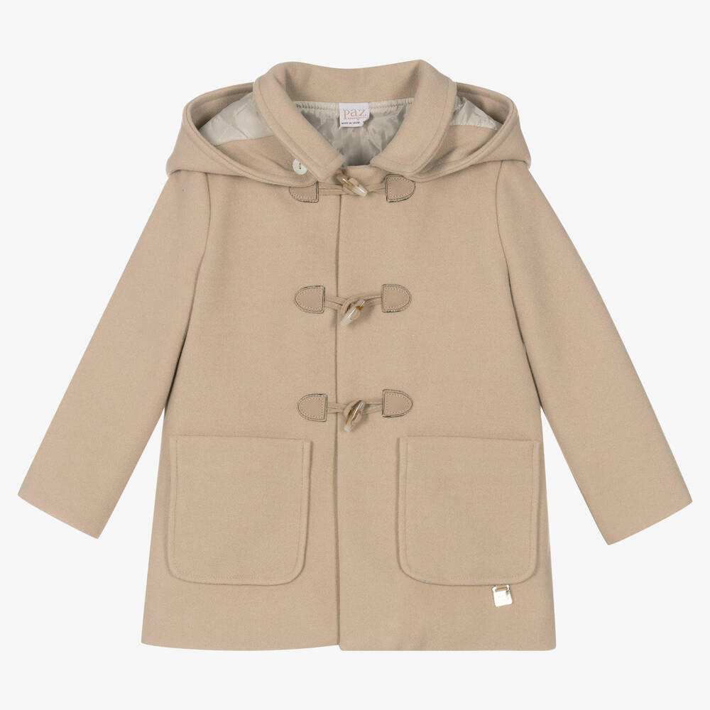 Paz Rodriguez Duffle coat beige Garcon Childrensalon Outlet