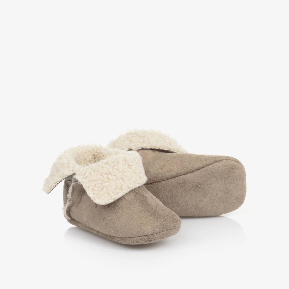 PAZ Rodríguez-Boys Beige Faux Suede Prewalkers | Childrensalon Outlet