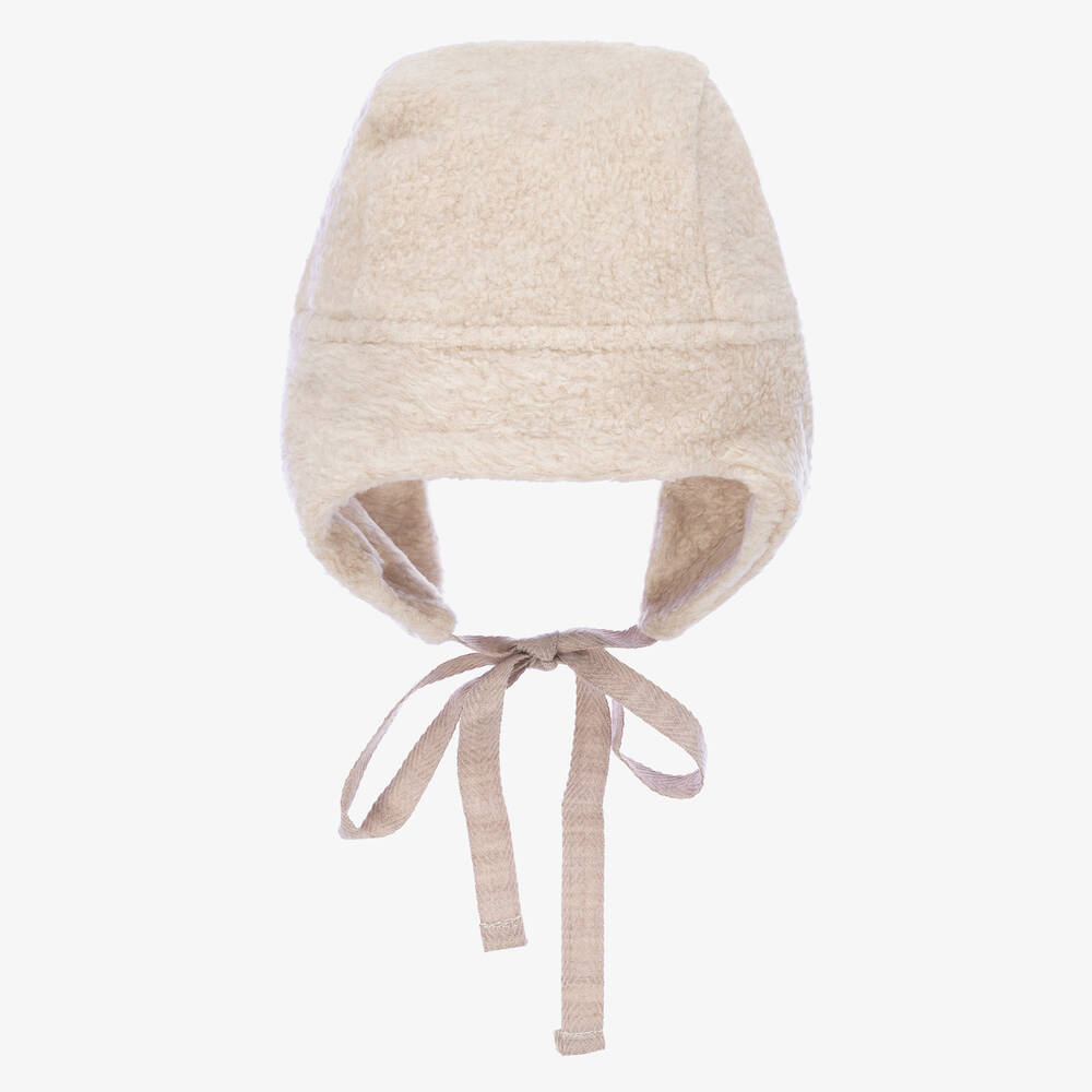 PAZ Rodríguez-Бежевая флисовая шапка-ушанка для мальчиков | Childrensalon Outlet