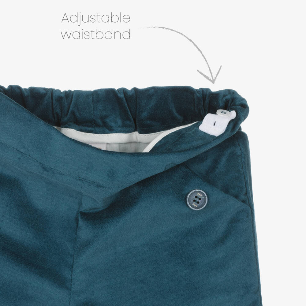 PAZ Rodríguez-كنزة صوف بيج وشورت أزرق للأولاد | Childrensalon Outlet