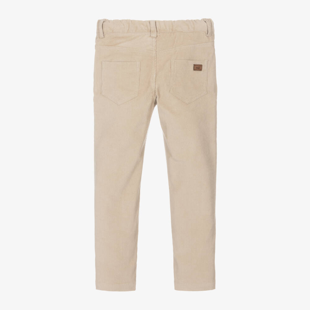 PAZ Rodríguez-Boys Beige Needlecord Trousers | Childrensalon Outlet