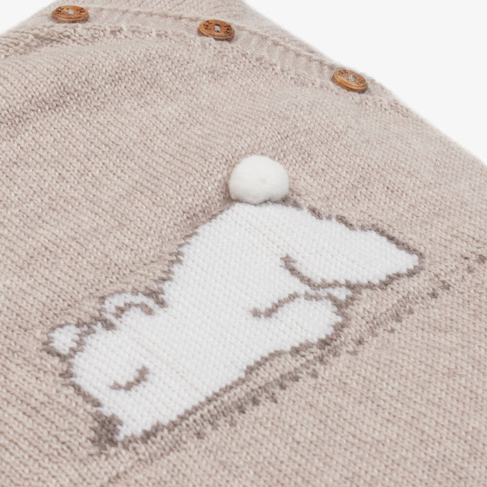 PAZ Rodríguez-Boys Beige Wool Bear Outfit | Childrensalon Outlet