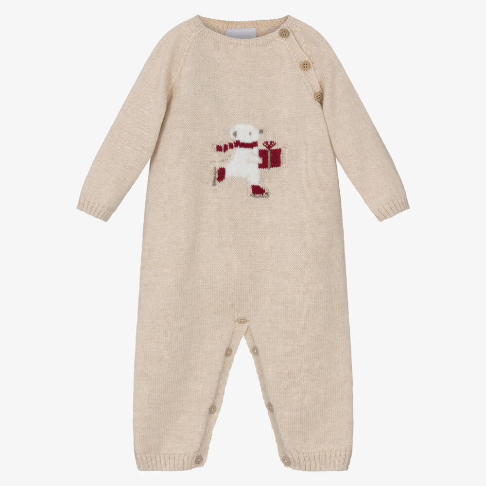 PAZ Rodríguez-لباس أطفال صوفي بيج للأولاد | Childrensalon Outlet