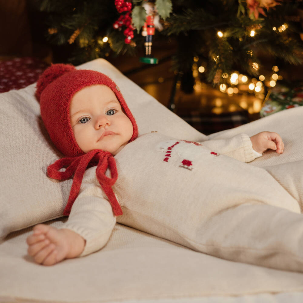 PAZ Rodríguez-لباس أطفال صوفي بيج للأولاد | Childrensalon Outlet