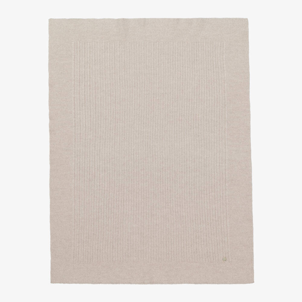 PAZ Rodríguez-Boys Beige Woollen Baby Blanket | Childrensalon Outlet